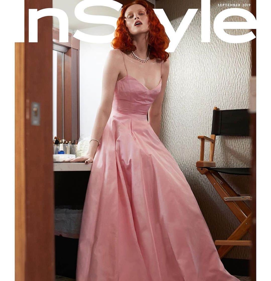 Lacy Redwayさんのインスタグラム写真 - (Lacy RedwayInstagram)「@instylemagazine - September Issue .....starring icons in amazing iconic gowns we have seen snd grown to love on past red carpets . ✨ Karen Elson ✨  Photo by @sebastianfaena  Styled by @juliavonboehm  Makeup @frankieboyd  Nails by @lollykoonnails  Hair by Me 🙋🏾‍♀️ #HairByLacyRedway @ethanmiller71 ❤️❤️❤️❤️」8月7日 23時04分 - lacyredway