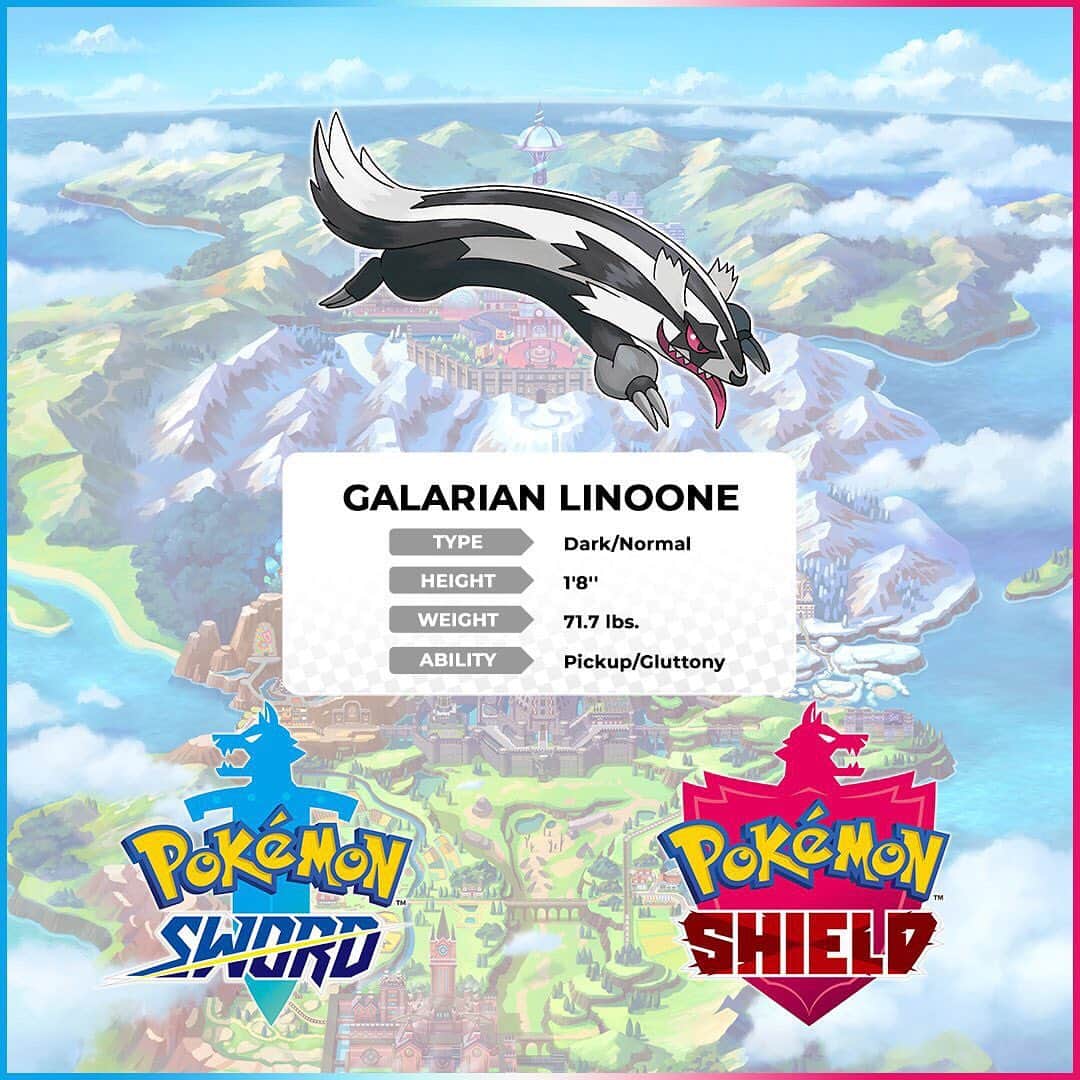 Pokémonさんのインスタグラム写真 - (PokémonInstagram)「🚨 New Pokémon Discovered! 🚨  Swipe ➡️ to learn more about Galarian Weezing, Galarian Zigzagoon, Galarian Linoone, Obstagoon and Morpeko!  Which of these Pokémon are you most excited to meet in #PokemonSwordShield? ⚔️🛡️」8月7日 23時49分 - pokemon