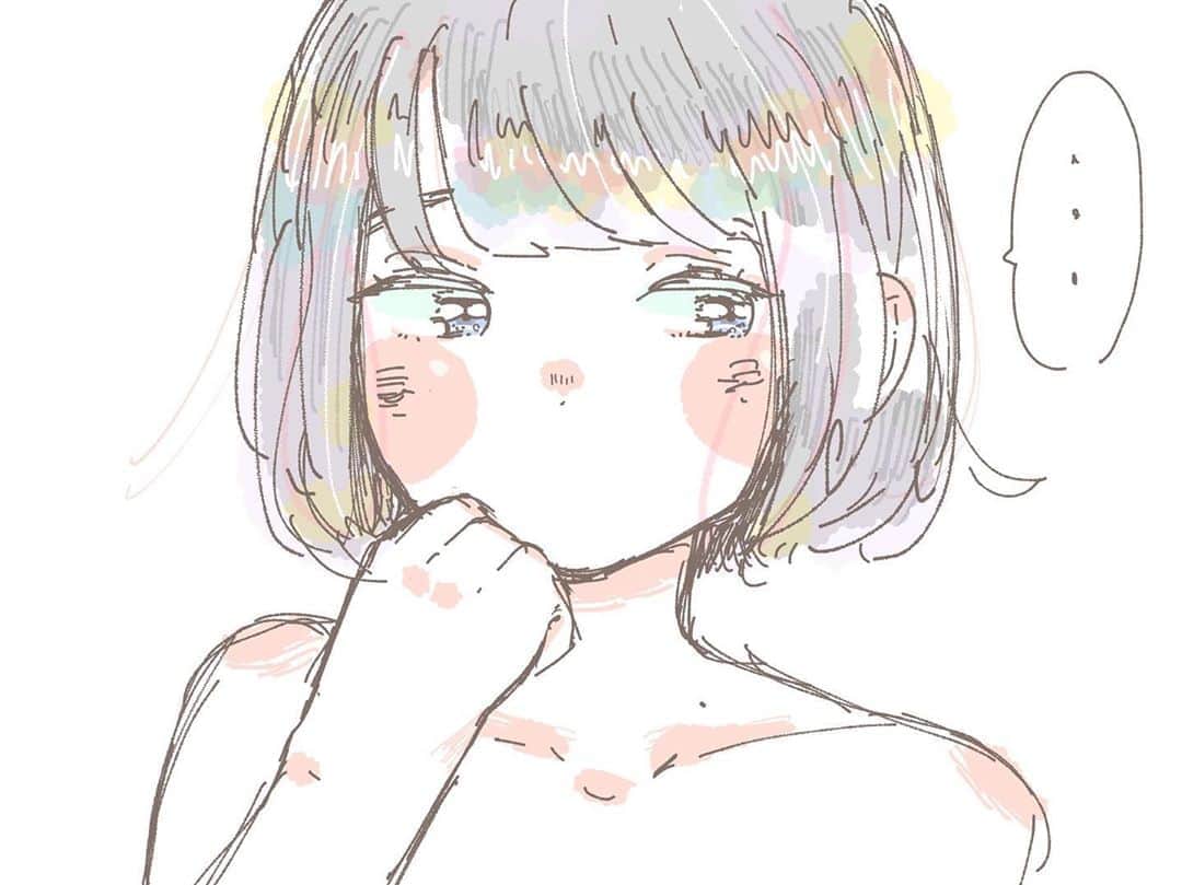 根本凪のインスタグラム：「私と同じがいいとかは 「言われたらちょっと嬉しいけど」  #人選のセンス #ねもかき #イラスト」