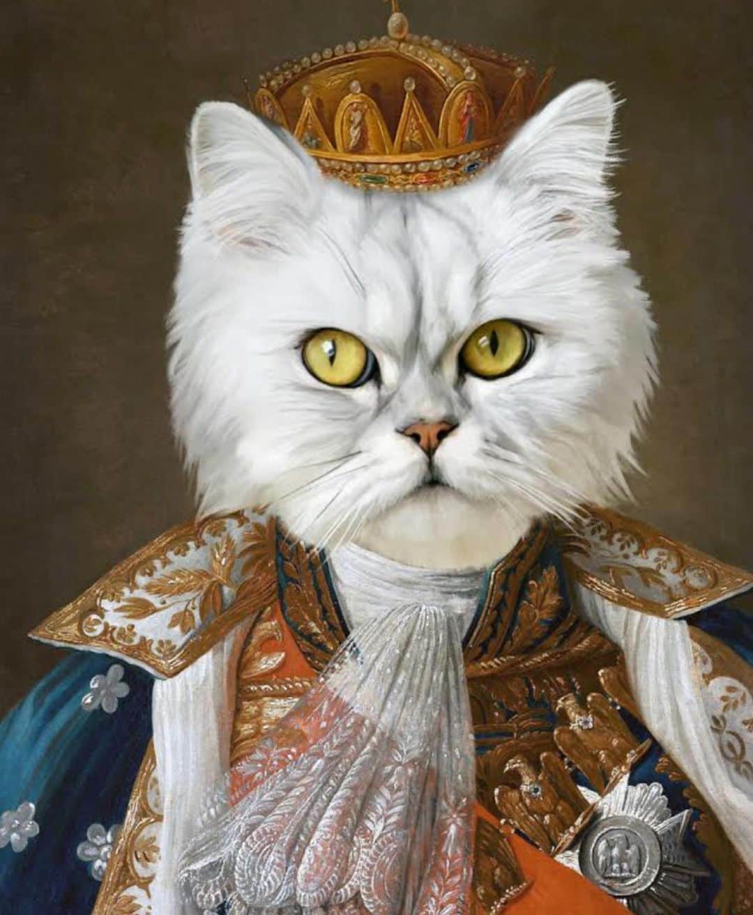 Smoothieさんのインスタグラム写真 - (SmoothieInstagram)「Smoothie & Milkshake painted as the royalty they are! 🤣👑 By @vintagepetsart」8月8日 2時03分 - smoothiethecat