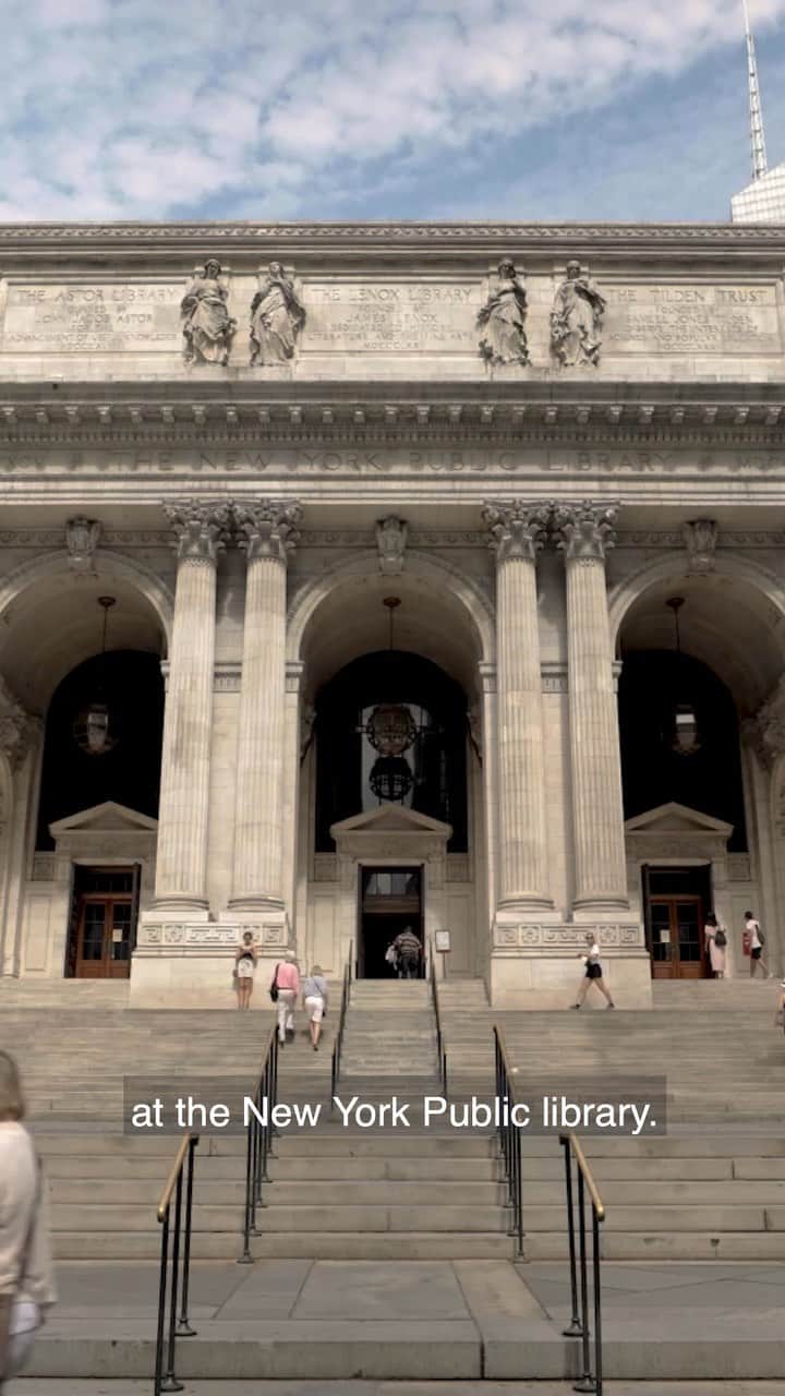 Warby Parkerのインスタグラム：「We took our new collection inside the @nypl and got to know a few people behind the institution’s incredibly vital work. Meet Eva, manager of early childhood education 🤓」