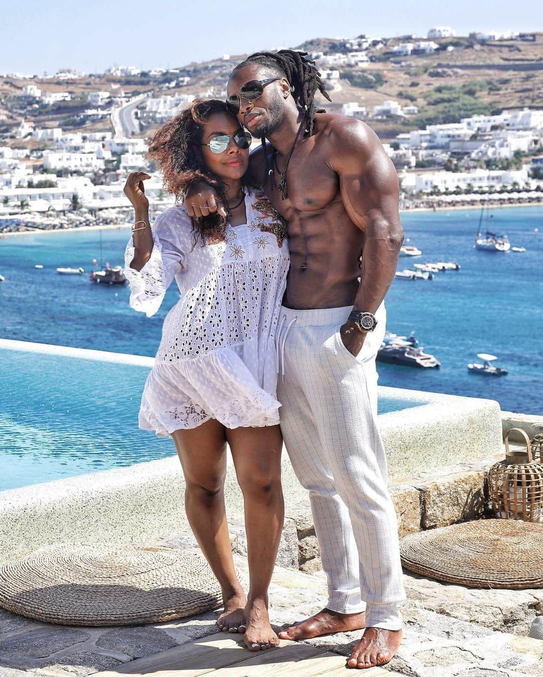 Ulissesworldさんのインスタグラム写真 - (UlissesworldInstagram)「Holiday Vibes @sharah_ulisses ❤️ #wcw #wce _ #ulissesworld #family #holiday #vacation #mykonos #kai_ulisses #jaden_ulisses #sharah_ulisses #kenshoornos #kenshomykonos #kenshovilla #villaornos」8月8日 3時00分 - ulissesworld