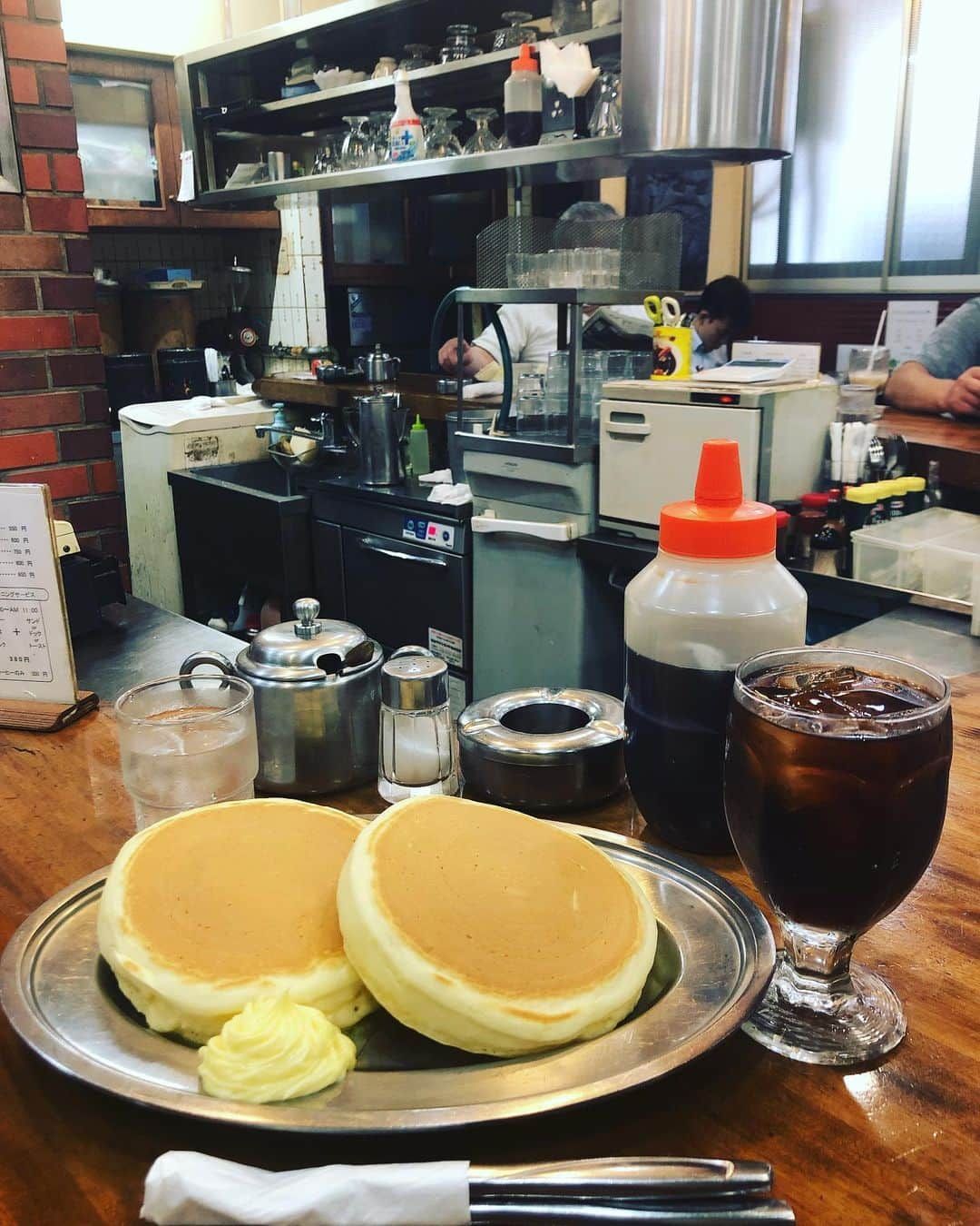 楢原真樹さんのインスタグラム写真 - (楢原真樹Instagram)「いつぞやの喫茶店 #喫茶店 #福島 #大ボリュームホットケーキ #これぞ喫茶店 #野球中継見てた #なにわやなー。 #今日はぶち抜き魂 #19:15 #新宿バッシュ #取置きしてね！ #ヤーレンズ」8月8日 12時28分 - narahara_j