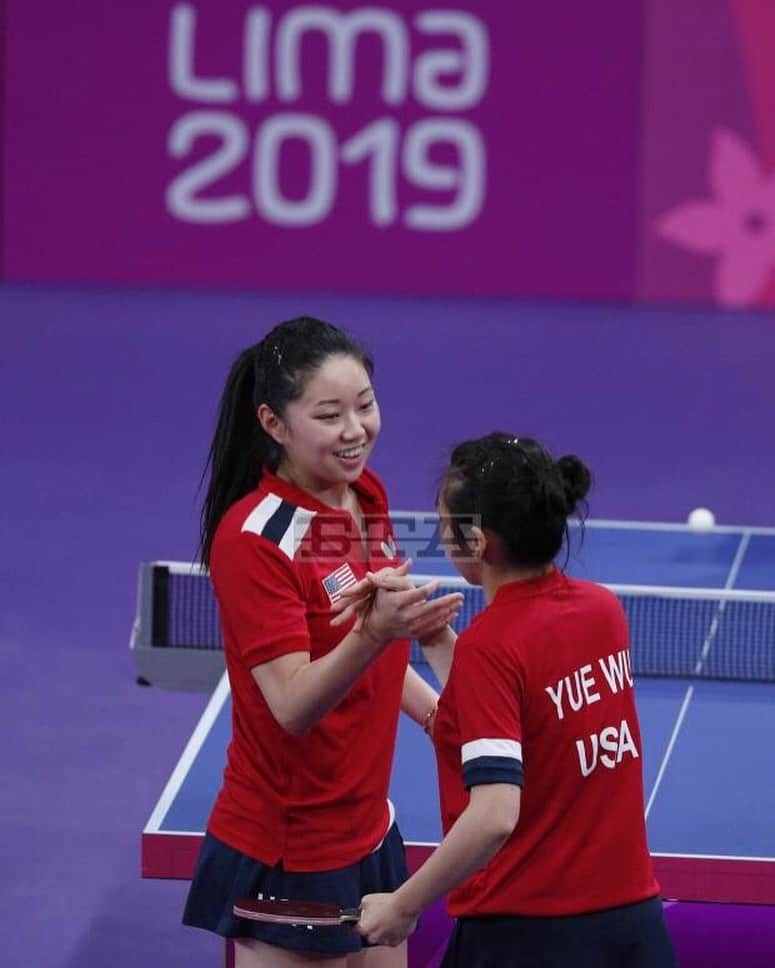 リリー・チャンのインスタグラム：「Well, it certainly wouldn’t be sport without having its ups and downs. Unfortunately, I bowed out of the Pan American Games yesterday, where I lost 3:4, 9-11 in the seventh to Brazil in the Women’s Singles Quarterfinals and then we lost 3:4 to Puerto Rico in the Women’s Doubles Finals. It’s really heartbreaking and disappointing to have come so close and not taken it, but props to our opponents for a well-fought match. Nonetheless, we are unbelievably proud and honored to have taken home a silver medal 🥈 for Team USA! Now it’s time to regroup and focus on the Women’s Team event starting tomorrow - ready to fight harder than ever! 💪🇺🇸 #lima2019 #PanAmericanGames2019 #TeamUSA」