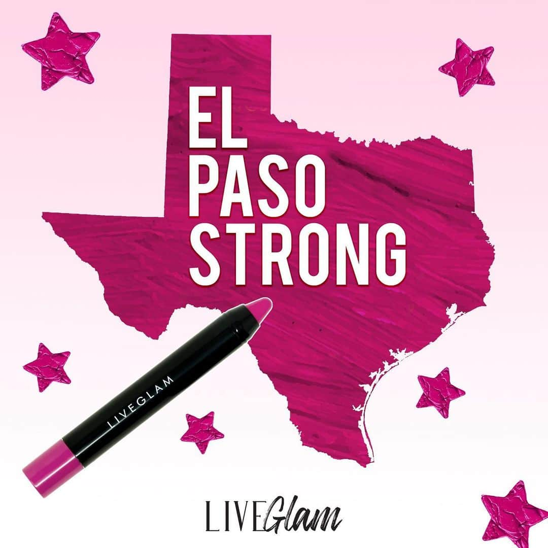 LiveGlamさんのインスタグラム写真 - (LiveGlamInstagram)「SOLD OUT! As we keep everyone in El Paso and other areas affected by these recent tragedies in our hearts and prayers, we’ve also been working on ways we can help give back.  That’s why we’ve decided to launch our first ever non-liquid lip product, a Lip Crayon, and name it El Paso Strong. ⁣ ⁣ 100% of the profit from the sale of El Paso Strong will be donated to an organization to help the victims in El Paso and their families. ⁣ ⁣ #ElPasoStrong lip crayon will be available for purchase this Friday, 8/9. Head to our blog for more info❤️⁣」8月8日 8時33分 - liveglam