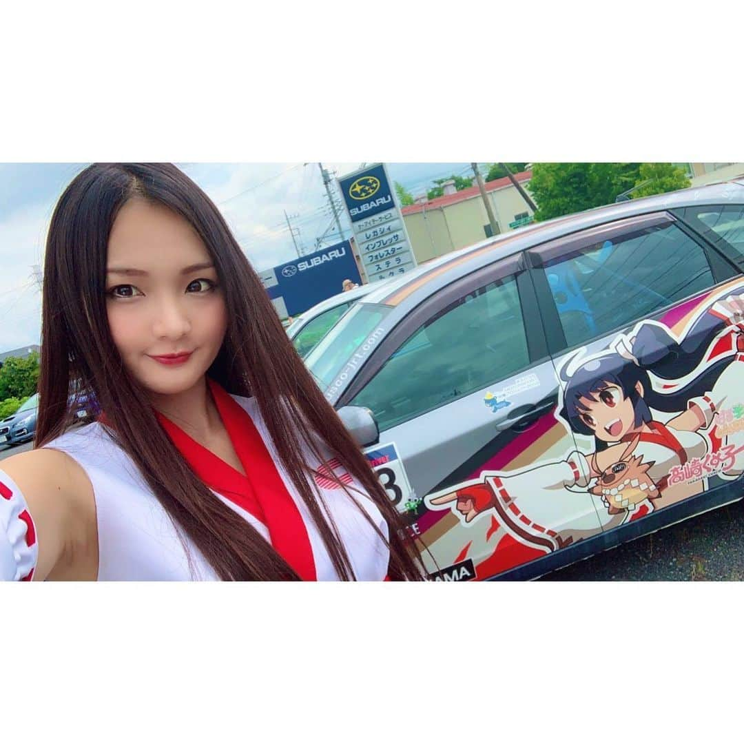 あゆむさんのインスタグラム写真 - (あゆむInstagram)「おはむそございます🐾  #レースクィーン #高崎くす子 #くす子ちゃん  #全日本ラリー #CUSCO #CJRT #巫女 #aym」8月8日 9時33分 - aym_lml