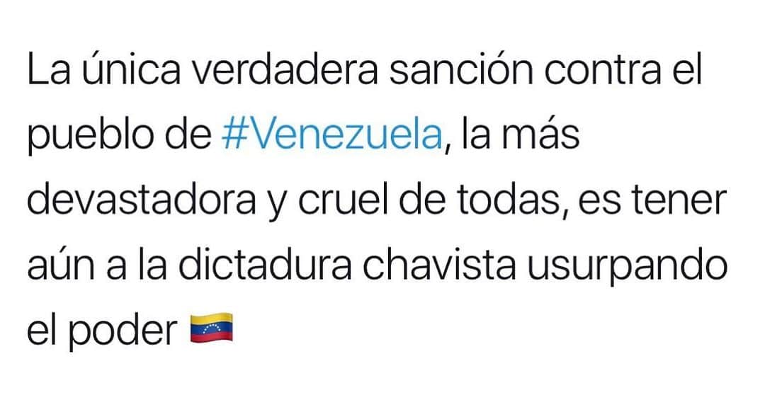 エドガー・ラミレスさんのインスタグラム写真 - (エドガー・ラミレスInstagram)「‪The only true sanction against the people of #Venezuela , the most devastating and cruel of all, is for the Chavista dictatorship to still be usurping power 🇻🇪‬」8月8日 9時47分 - edgarramirez25