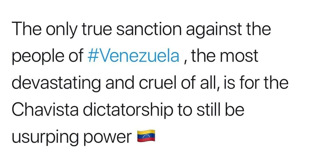 エドガー・ラミレスさんのインスタグラム写真 - (エドガー・ラミレスInstagram)「La única verdadera sanción contra el pueblo de #Venezuela, la más devastadora y cruel de todas, es que la dictadura chavista siga usurpando el poder 🇻🇪」8月8日 10時03分 - edgarramirez25