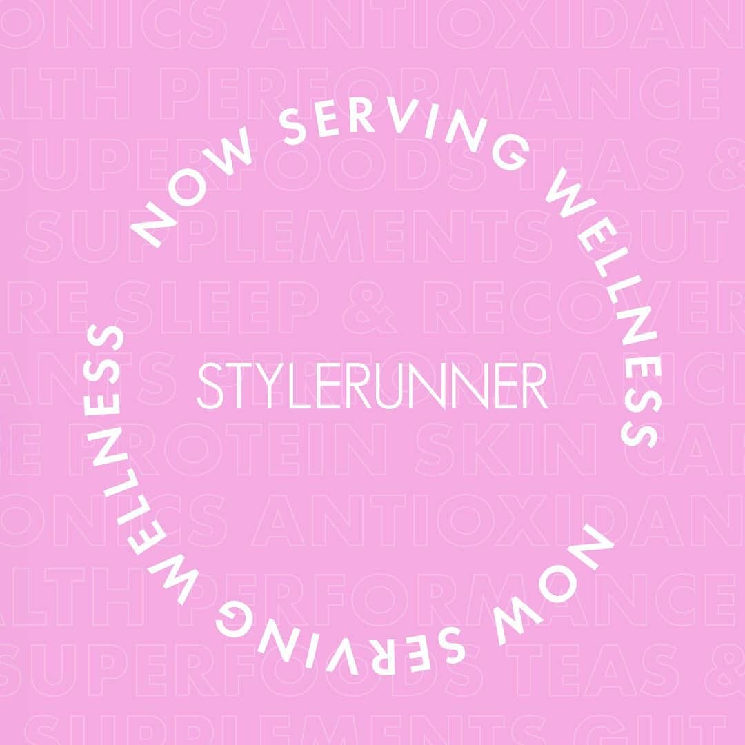 STYLERUNNERさんのインスタグラム写真 - (STYLERUNNERInstagram)「Have you heard the word?! Stylerunner is now serving WELLNESS!! 🙌🏻💕✨ Like sneakers to socks and hair ties to sweaty workout sessions, we are now uniting our cult curation of activewear & sneakers with the ultimate partner in crime: wellness. Head to Stylerunner.com/wellness to browse the best of wellness now.  Ready to live your best life?  Just add wellness.  #JustAddWellness」8月8日 11時22分 - stylerunner