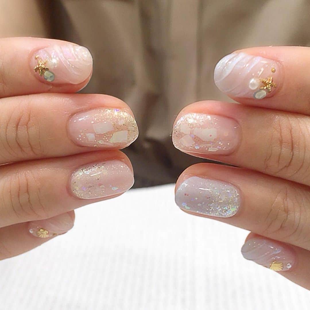 ネイルサロンならネイルクイックさんのインスタグラム写真 ネイルサロンならネイルクイックinstagram Nailquick Konandai Birds ネイルクイック港南台バーズ店 水面アートネイル パイナップル 珊瑚 ホタテパーツ で 夏を満喫できるデザイン