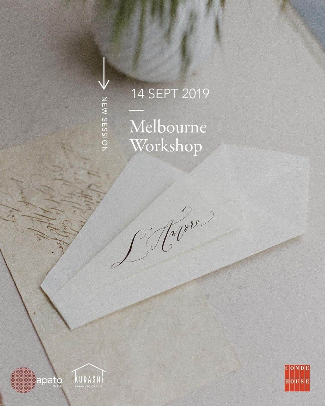 Veronica Halimさんのインスタグラム写真 - (Veronica HalimInstagram)「Opening another session for upcoming MELBOURNE WORKSHOP 14 September 2019 —  More details and registration info: https://www.calligraphystyling.com (link on profile) — Hosted by @condehouse_au @kurashi_crafts and @apato_jp — #truffypi #vhcalligraphy #calligraphyworkshop #melbourne #melbournecalligraphy #melbourneworkshop #origata #moderncalligraphy #styling #calligraphystyling  #カリグラフィー #モダンカリグラフィー #カリグラフィーワークショップ #condehouse #kurashicrafts」8月8日 12時09分 - truffypi