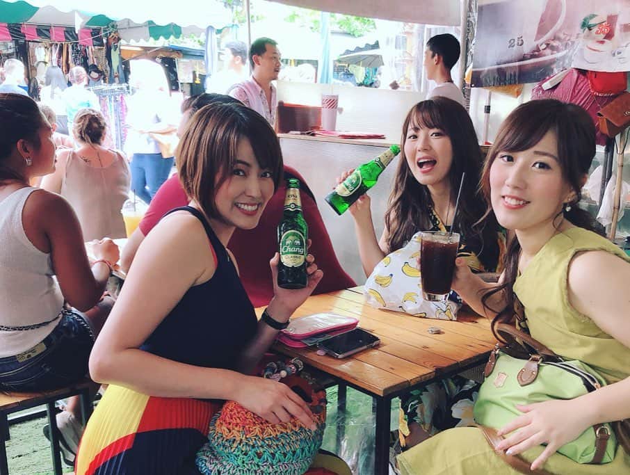 森直美さんのインスタグラム写真 - (森直美Instagram)「今年の夏休みは初めてのタイ🇹🇭女３人かしまし旅にピッタリの色鮮やかでパワフルな街バンコク。美味しい、楽しい、（マッサージ）気持ちいい、デカイ、安い、暑い、以上！！🙏 #バンコク #コップンカー」8月8日 12時15分 - naomi_mori63