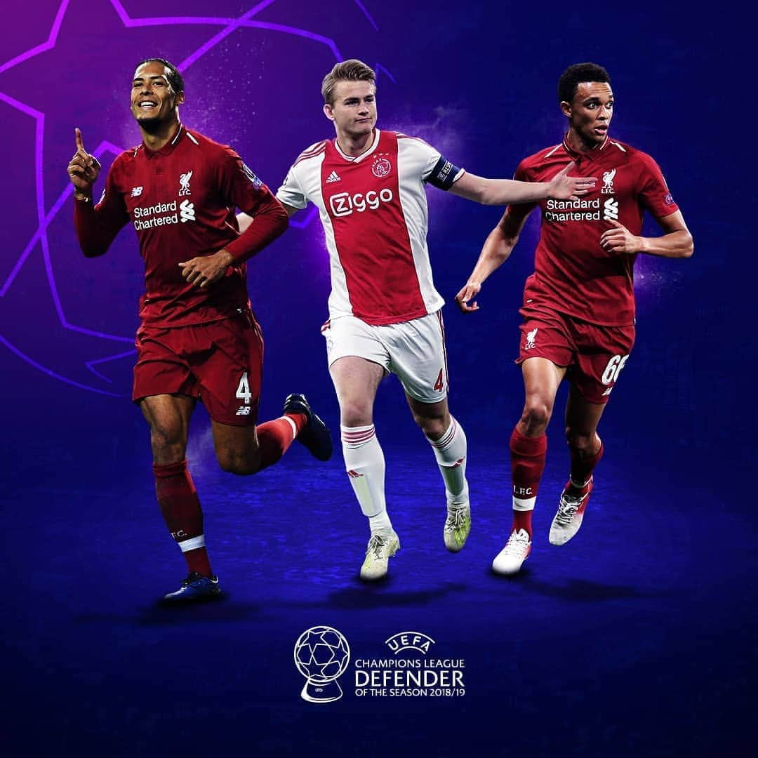 UEFAチャンピオンズリーグさんのインスタグラム写真 - (UEFAチャンピオンズリーグInstagram)「🔥 NOMINEES: 2018/19 #UCL Defender of the Season 🔥⁣⁣ ⁣⁣ ⭐️ @virgilvdijk4⁣⁣ ⭐️ @mdeligt_⁣⁣ ⭐️ @trentarnold66⁣ ⁣⁣ ⁣ 🗓️ #UEFAawards winners announced at the #UCLdraw, 29 August 🏆」8月8日 21時53分 - championsleague