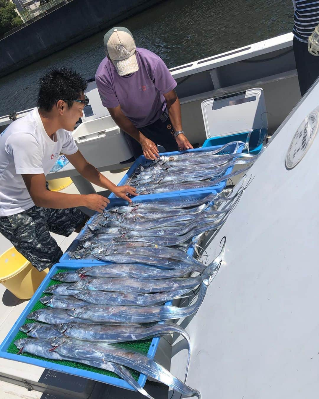 柚月めいさんのインスタグラム写真 - (柚月めいInstagram)「. 大阪湾の太刀魚を根こそぎ釣ると噂の、菊池さんに1から太刀魚釣りを教えていただき😊 膝使ってガッツリ釣りあげました🎣✨✨ . 周りの皆さんにも沢山アドバイスをいただいて自分なりの太刀魚との駆け引きを楽しみました🐟 . . 答えがない感じが難しくもあり、そそがまたたまらなくハマっちゃう部分でもありました🎣 . . OAはまだまだ先ですが お楽しみに😊 YouTubeでも見られます‼️ . . #テレビ大阪#ガッ釣り関西 #太刀魚#駆け引き#恋愛#釣り#釣り#ロケ#fishing#釣りガール#釣人家#兵庫県#大阪湾#淡路島#follw#pic#大漁 #柚月めい」8月8日 22時20分 - meimei.yuzu