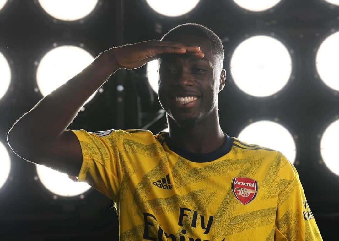 アーセナルFCさんのインスタグラム写真 - (アーセナルFCInstagram)「How many times will we see this celebration in 2019/20?⁠ ⁠ #Pepe #PepeIsHere #Arsenal #mediaday #COYG」8月8日 14時15分 - arsenal