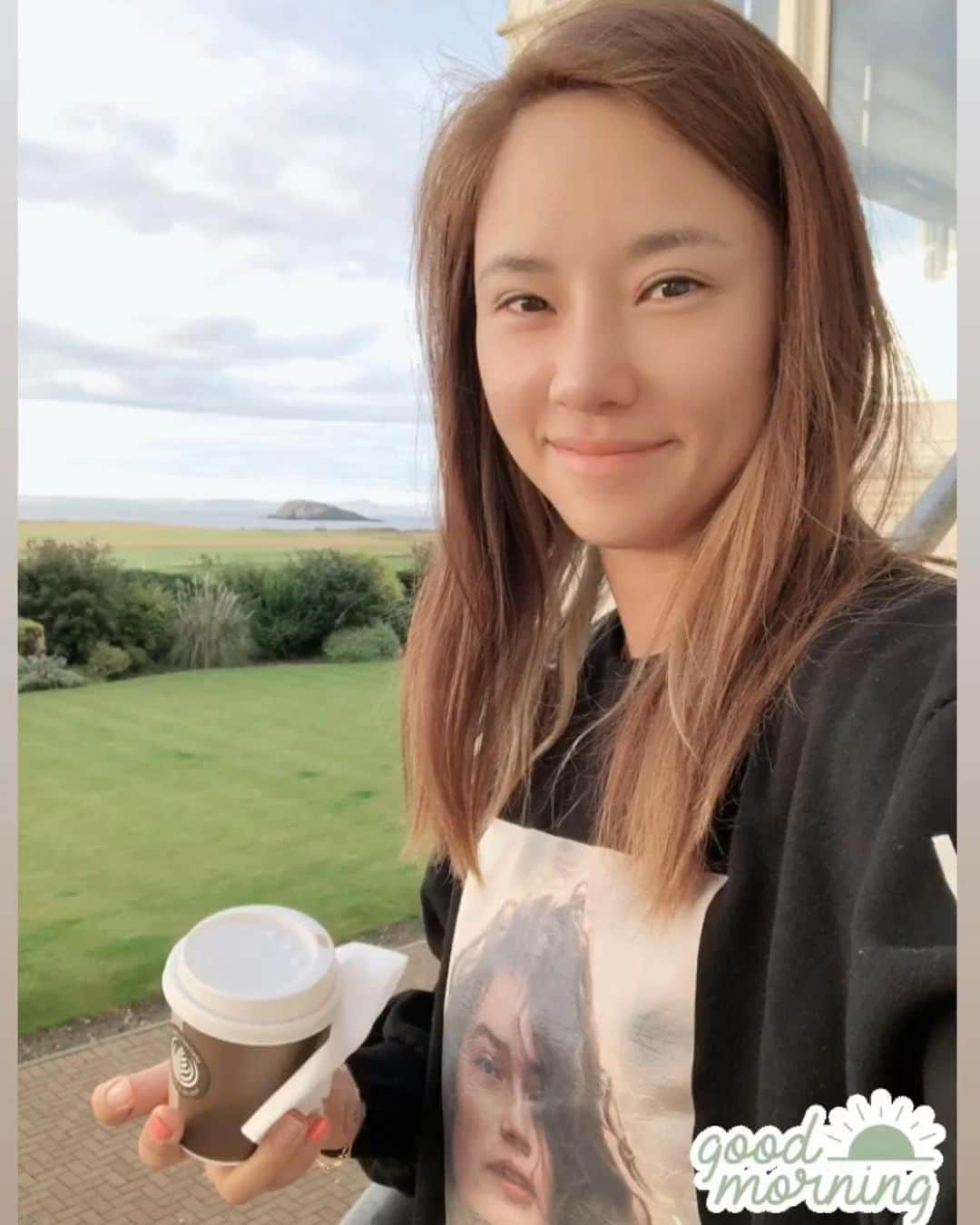 パク・ヒヨンさんのインスタグラム写真 - (パク・ヒヨンInstagram)「Good morning! beautiful sunrise this morning  Tee-off 2:14today very excited for the first round! #haveagoodday #sunrise #scotland」8月8日 15時06分 - heeyounglpga