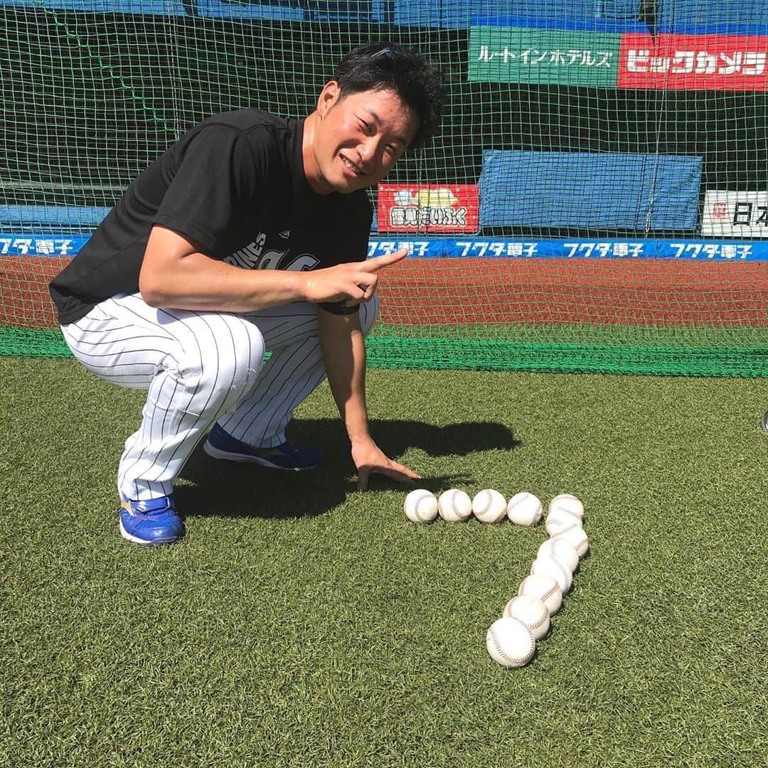 のインスタグラム：「スタメンマスク7連勝！ #千葉ロッテマリーンズ #chibalotte #ZOZOマリンスタジアム #柿沼友哉」