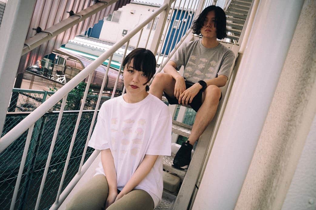yonigeのインスタグラム：「【new goods】 yonige 魚Tee ボディー: 白 / ミックスグレー Frontのみ Size:S〜XL ¥3,000」