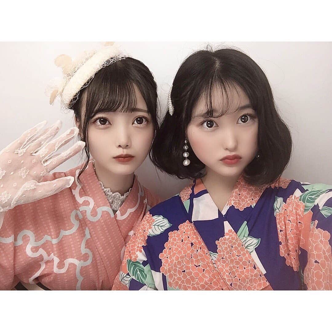 のインスタグラム：「👘 今年初浴衣はひめ😛🌸🌷 #浴衣 #浅草」