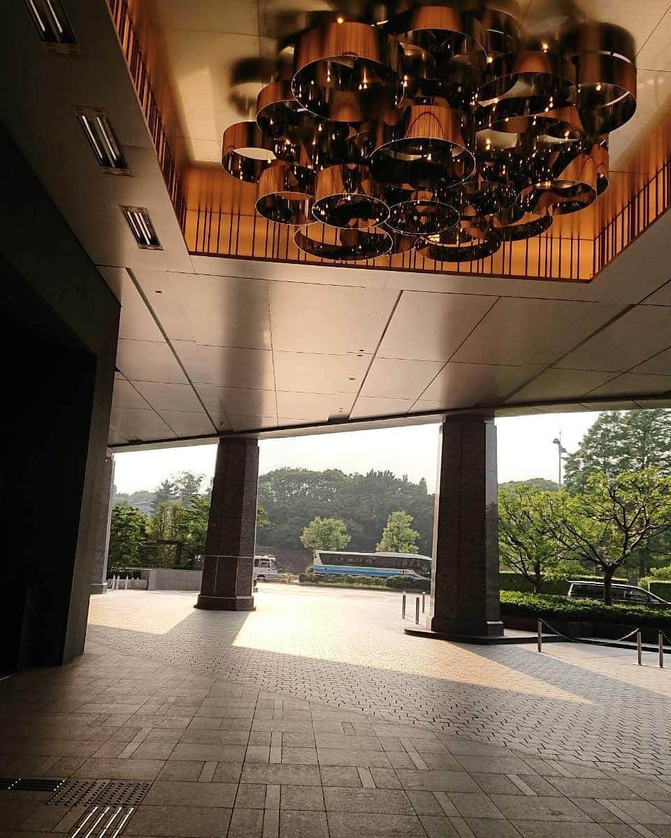のインスタグラム：「The sunset glow shining into the hotel entrance. 日が沈みはじめるとだんだんと夕陽が差し込んでくる、ホテルエントランス。  #hotelentrance #warmglow #interiordecor #hoteldecor #lightreflection #reflectinglight #driveway #warmwelcome #summerevening #sunset #sundown #sunlit #Marunouchi #PalaceHotelTokyo #エントランス #ホテルエントランス #車寄せ #華やか #光の反射 #ホテルインテリア #温かな光 #夏の夕暮れ #夕暮れ #夕陽 #夕空 #夕焼け #丸の内 #パレスホテル東京」