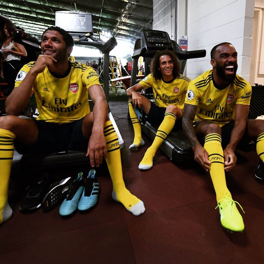 アーセナルFCさんのインスタグラム写真 - (アーセナルFCInstagram)「Pre-season vibes 😁😁😁 #Arsenal #Elneny #Guendouzi #Lacazette #Gunners」8月8日 20時01分 - arsenal