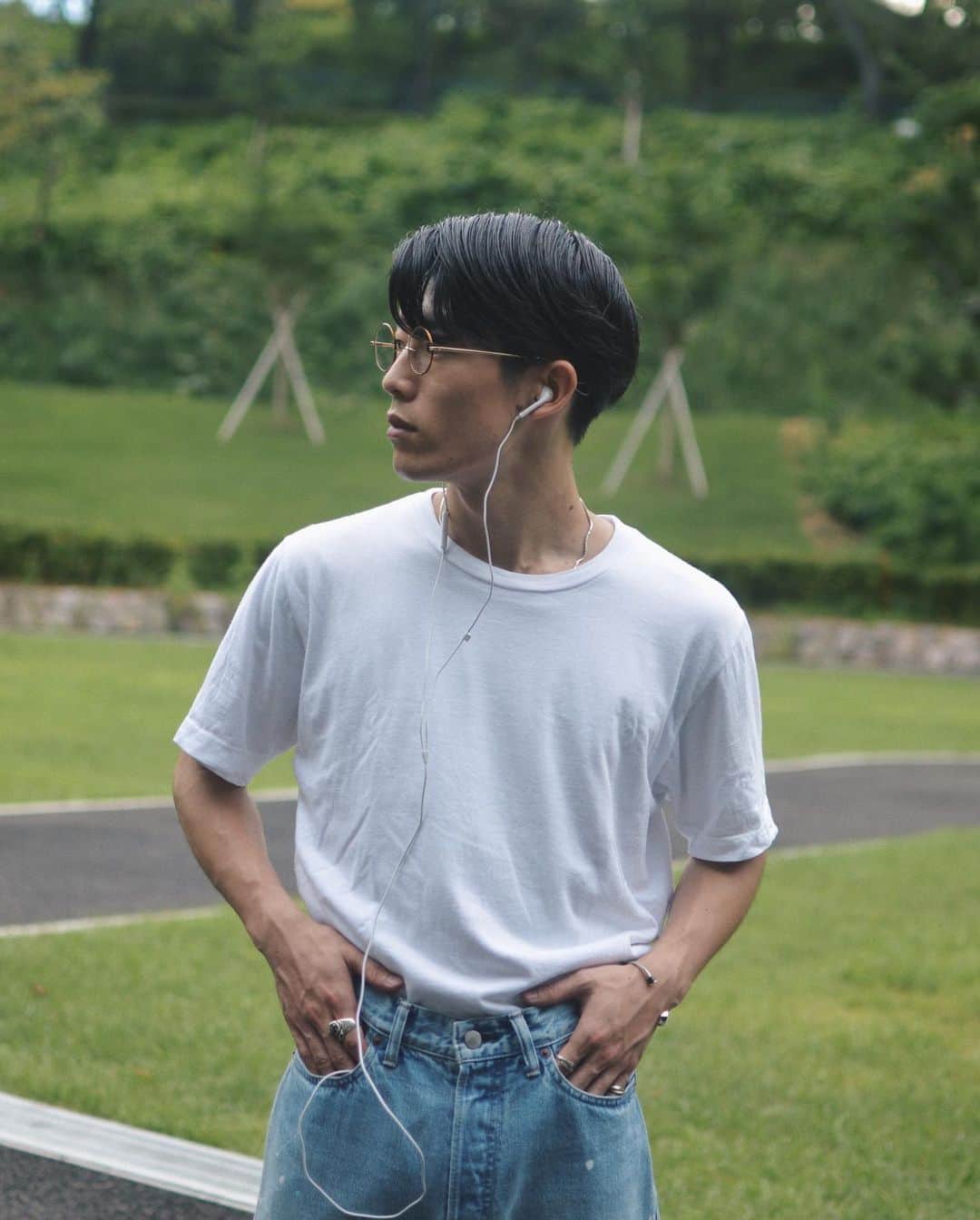 yukiのインスタグラム：「ㅤㅤㅤㅤㅤㅤㅤㅤㅤㅤㅤㅤㅤ 白Tいいねえ、普通だ」