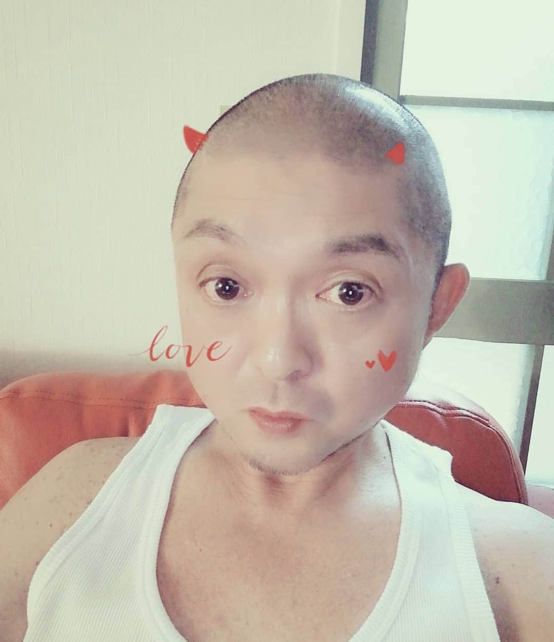 松本隆博のインスタグラム：「。 松本坊主なう。 ✿ﾟ❀.(*´▽`*)❀.ﾟ✿」