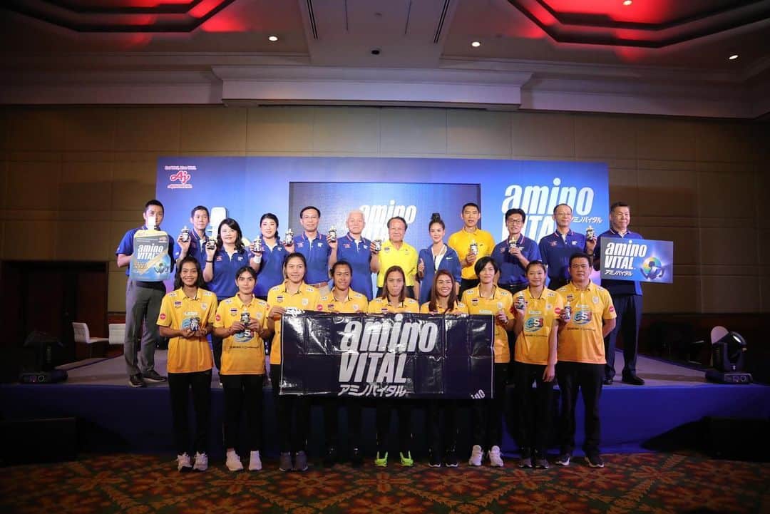 ヌットサラ・トムコムさんのインスタグラム写真 - (ヌットサラ・トムコムInstagram)「งานแถลงข่าว AminoVital ซึ่ง Ajinomoto ยังคงสนับสนุนสมาคมวอลเลย์บอลแห่งประเทศไทยต่อเนื่องเป็นปีที่2」8月8日 21時35分 - nootsara13