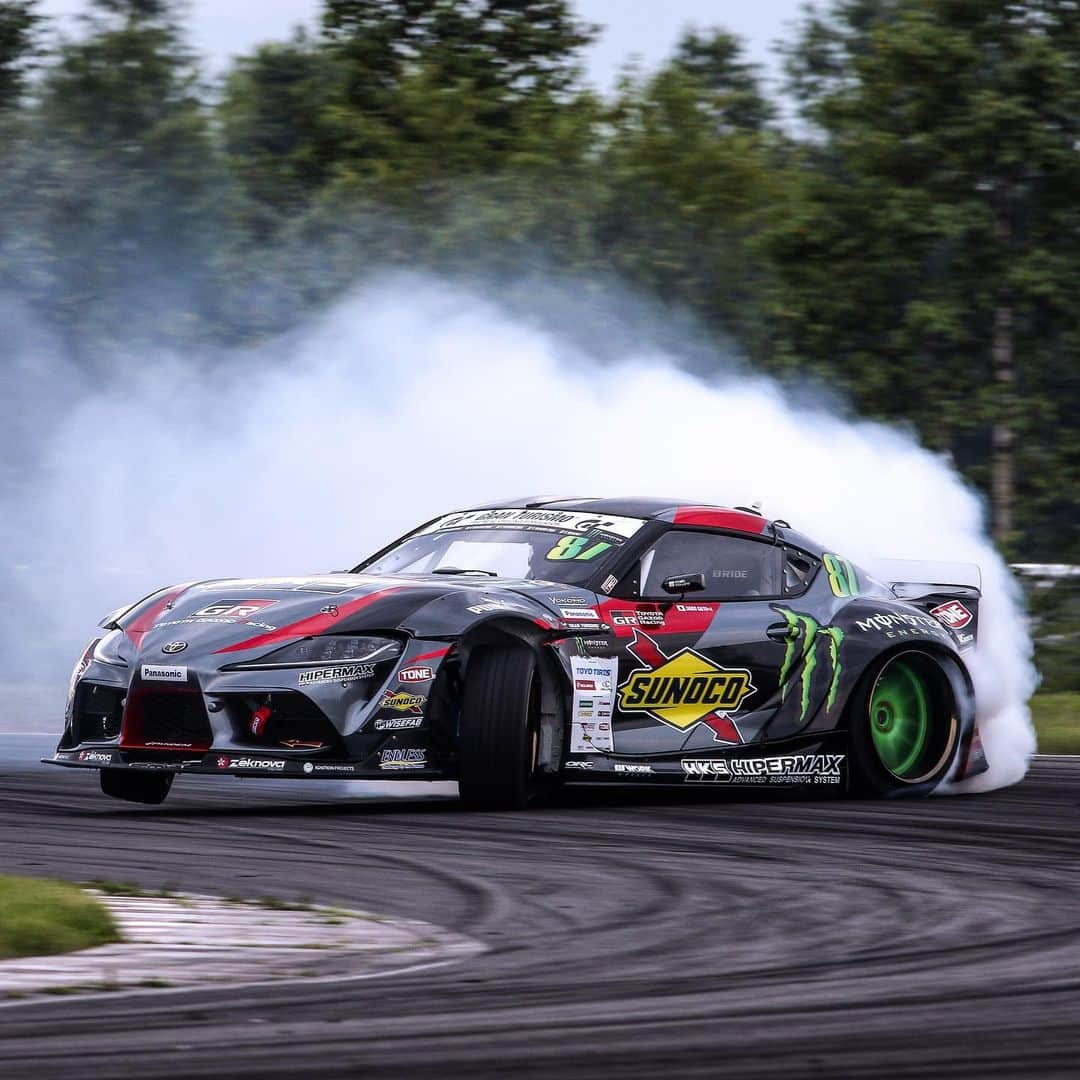 モンスターエナジーさんのインスタグラム写真 - (モンスターエナジーInstagram)「Gettin’ #SLIDEWAYS w/ @daigosaito87 at #D1GP in Hokkaido 😜 #Drift #Drifting #MonsterEnergy」8月9日 6時59分 - monsterenergy