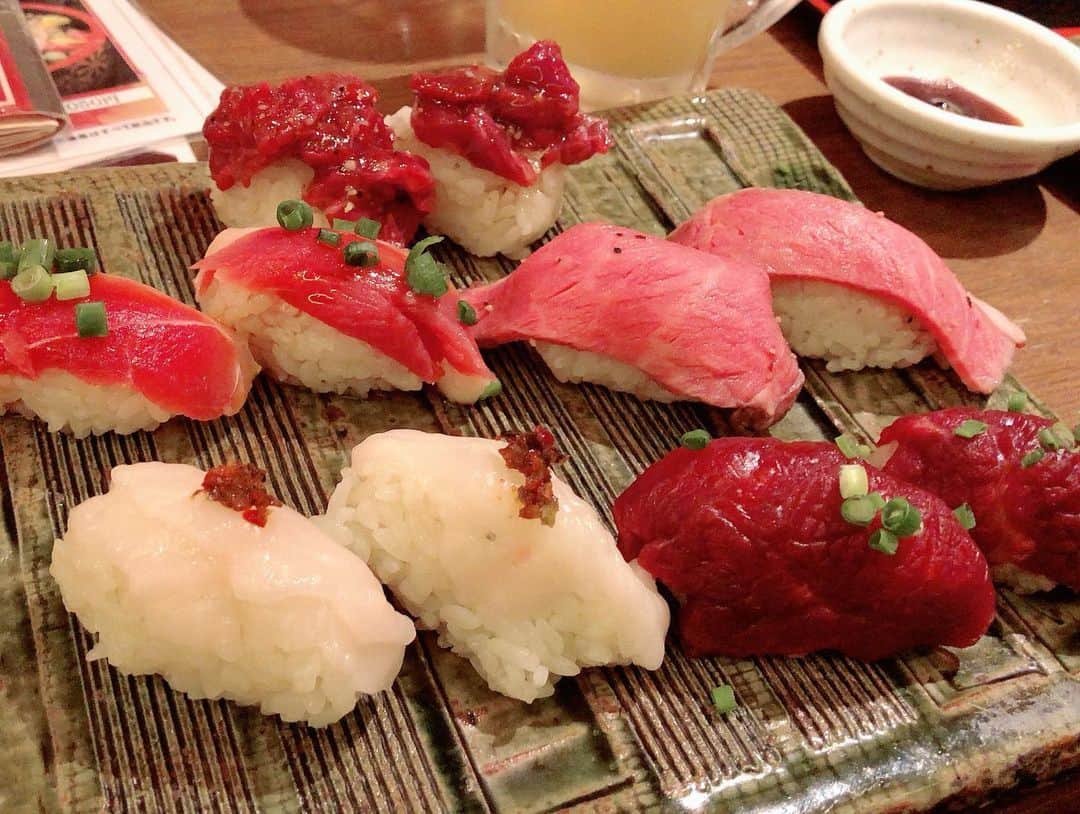 澤田龍一さんのインスタグラム写真 - (澤田龍一Instagram)「美味しかったわいっ  #肉寿司」8月8日 23時32分 - ryuichi_swsw