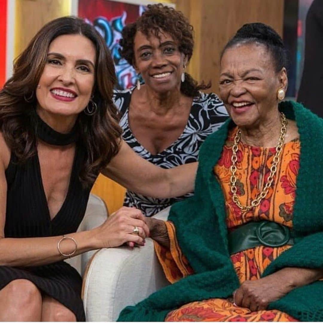 ファチマ・ベルナルデスのインスタグラム：「Que orgulho ter conhecido a grande atriz Ruth de Souza. Uma desbravadora. Ela abriu portas pra muitos talentos que brilham hj na nossa tv. #TBT」