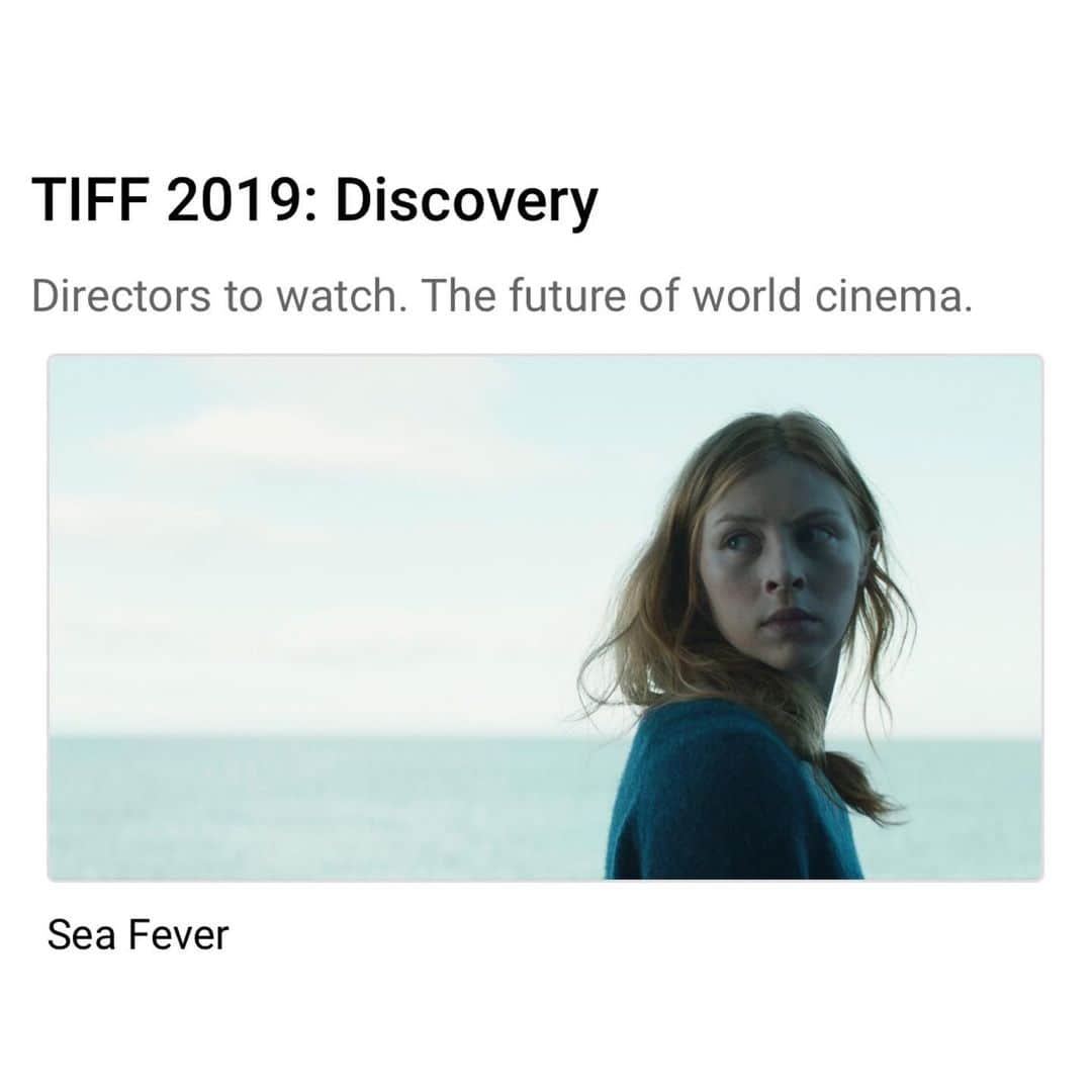 ハーミオーネ・コーフィールドのインスタグラム：「Toronto we’re coming for you!! 🦑  Seafever is premiering at @tiff_net in September. Huge congratulations to my hero, writer and director Neasa Hardiman.  Can’t wait for everyone to see what 9 weeks on a boat does to you.」