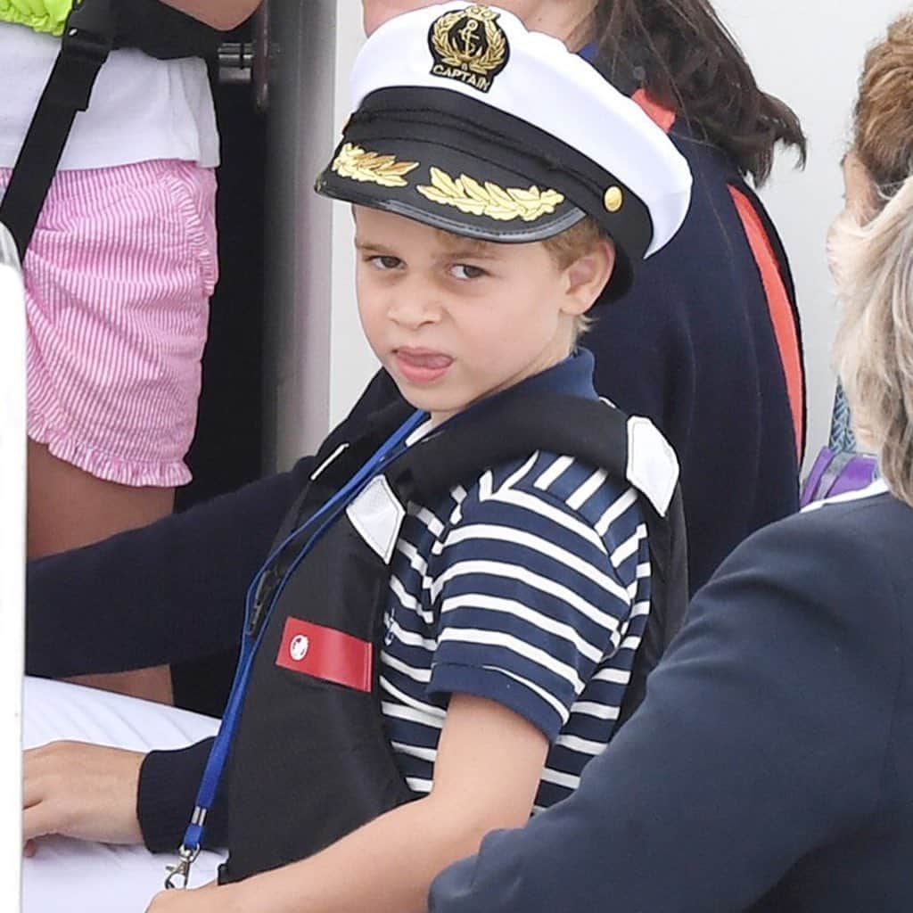 People Magazineさんのインスタグラム写真 - (People MagazineInstagram)「The many (adorable!) faces of Prince George! ❤️ The little royal and his sister, Princess Charlotte, joined Kate Middleton and Prince William for a day on the water. | 📷: Chris Jackson/Getty, Karwai Tang/WireImage, SplashNews.com」8月9日 0時48分 - people