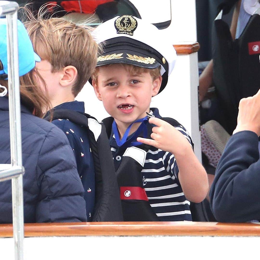 People Magazineさんのインスタグラム写真 - (People MagazineInstagram)「The many (adorable!) faces of Prince George! ❤️ The little royal and his sister, Princess Charlotte, joined Kate Middleton and Prince William for a day on the water. | 📷: Chris Jackson/Getty, Karwai Tang/WireImage, SplashNews.com」8月9日 0時48分 - people