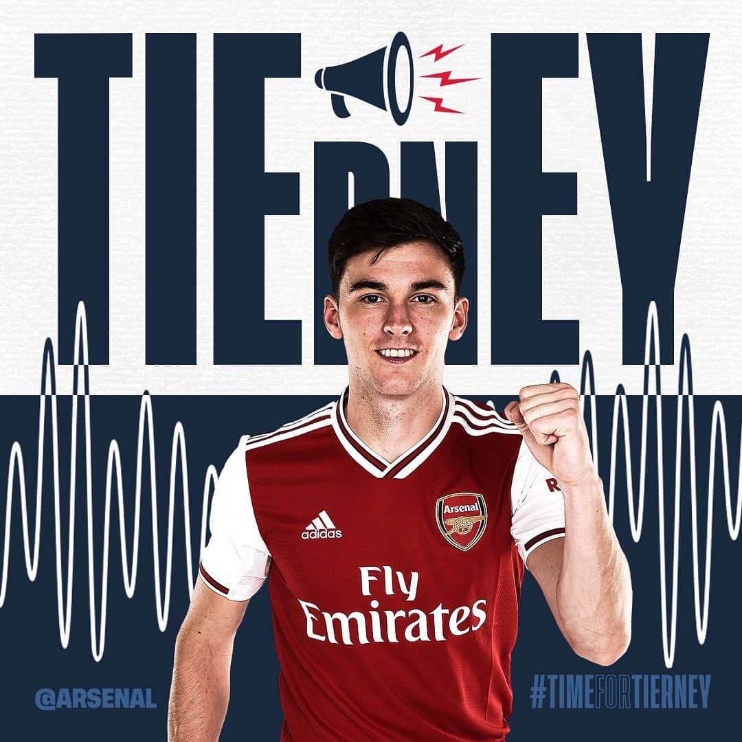 アーセナルFCさんのインスタグラム写真 - (アーセナルFCInstagram)「📢 ANNOUNCEMENT TIME 📢  Welcome to Arsenal, @kierantierney!  #TimeForTierney #Tierney #Arsenal #AFC #Gunners #COYG」8月9日 0時48分 - arsenal