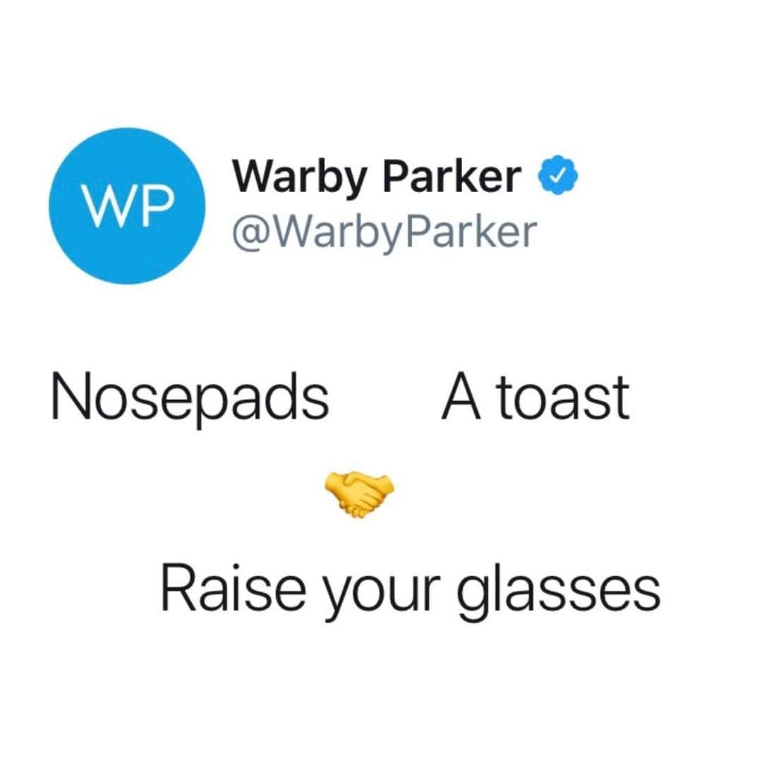 Warby Parkerのインスタグラム：「Cheers 🥂」