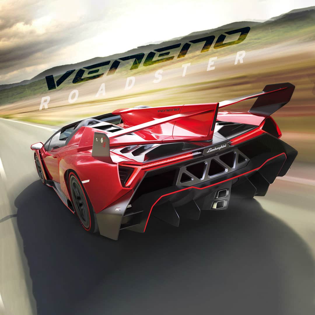 ランボルギーニさんのインスタグラム写真 - (ランボルギーニInstagram)「Just like taking off: Lamborghini Veneno Roadster is our few-off with aeronautics-inspired design, to make you feel the pleasure of flying over the road with its 355 km/h top speed. #Lamborghini #VenenoRoadster #FewOff #AboutLamborghini」8月9日 1時04分 - lamborghini