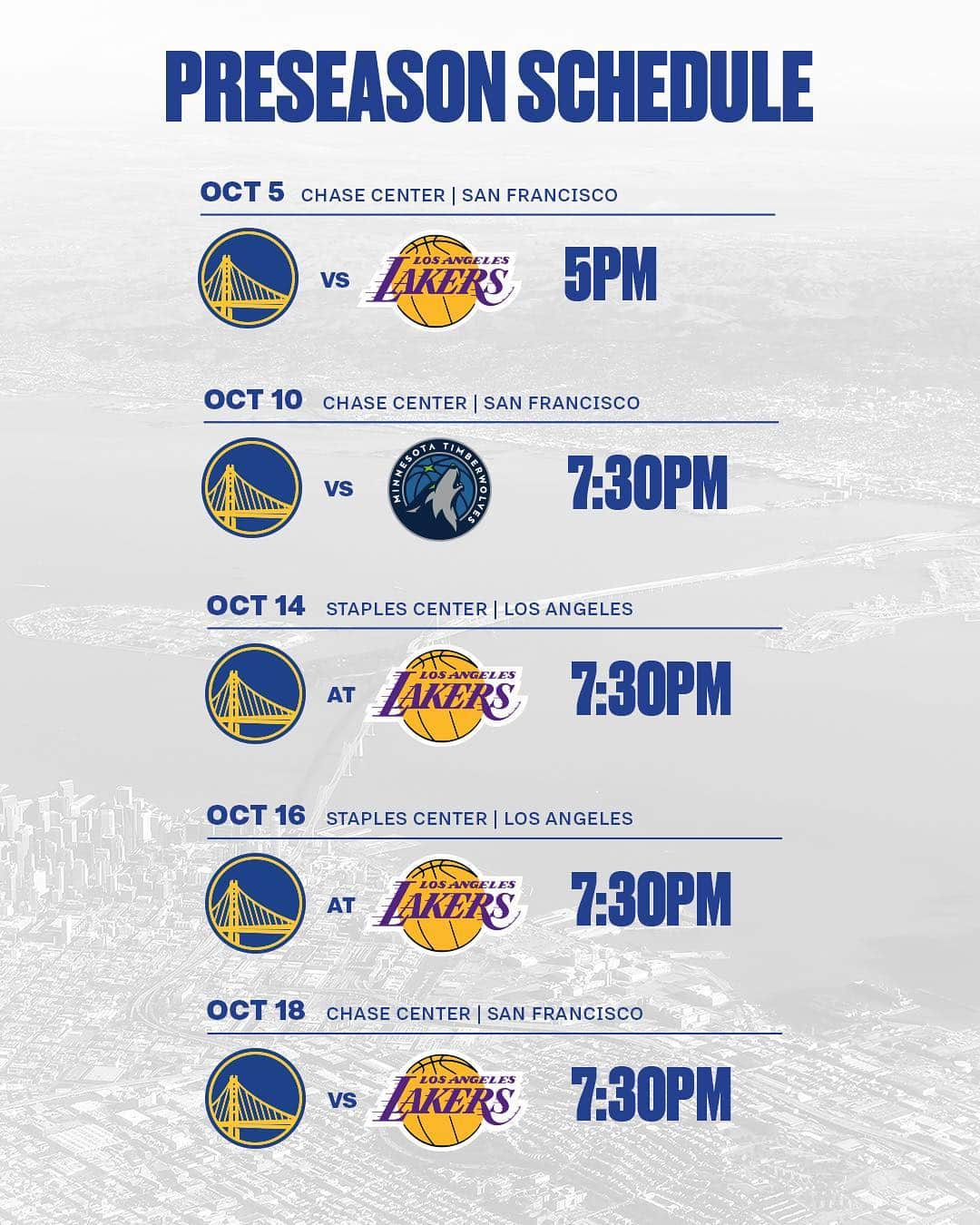 ゴールデンステート・ウォリアーズさんのインスタグラム写真 - (ゴールデンステート・ウォリアーズInstagram)「#DubNation, mark your calendars 🗓」8月9日 1時34分 - warriors