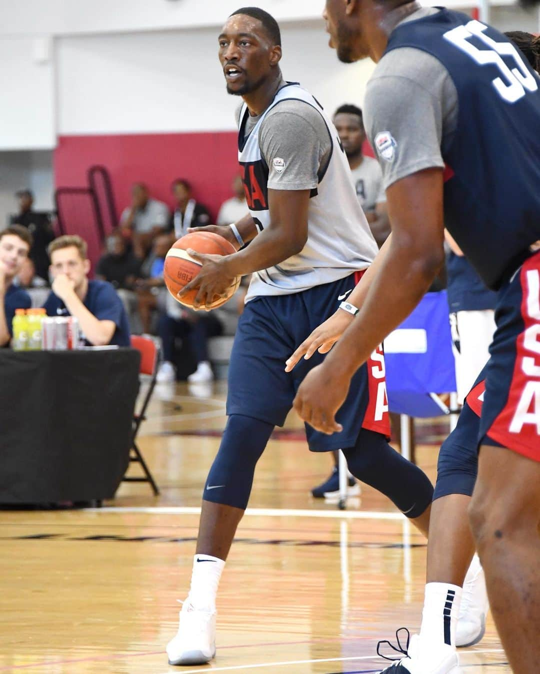 Miami HEATさんのインスタグラム写真 - (Miami HEATInstagram)「Grindin’ away with Team USA 🇺🇸 ⁣⁣ We’re looking forward to seeing @bam1of1 in action with @usabasketball in Friday’s Blue-White intrasquad exhibition game.」8月9日 3時06分 - miamiheat