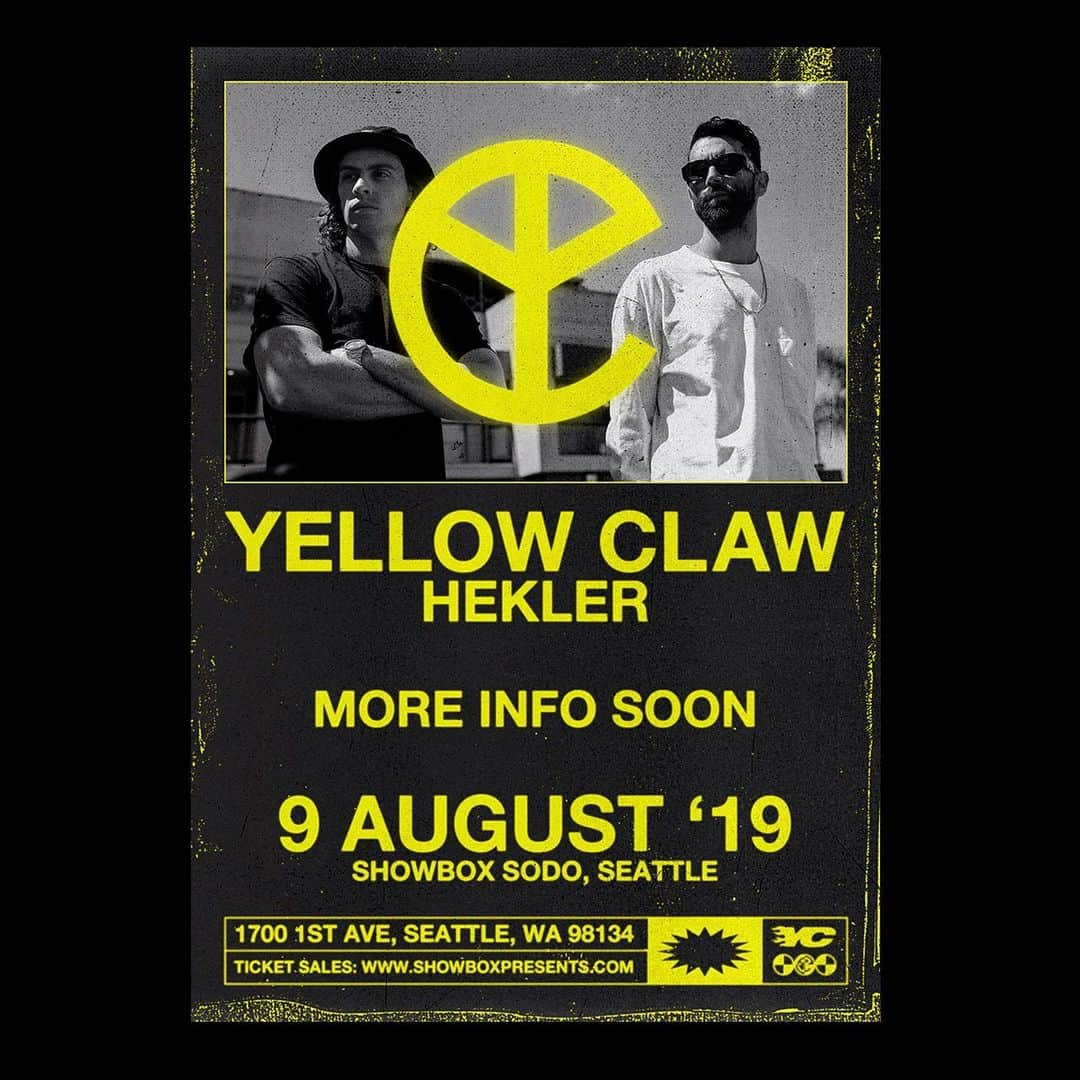 Yellow M.F. Clawさんのインスタグラム写真 - (Yellow M.F. ClawInstagram)「ITS SOOOO GOOD TO BE BACK IN THE USA. 🦅 DOING TEN SHOWS THIS TIME. ONE DOWN. NINE TO GO. SEE YOU THERE.」8月9日 3時06分 - yellowclaw