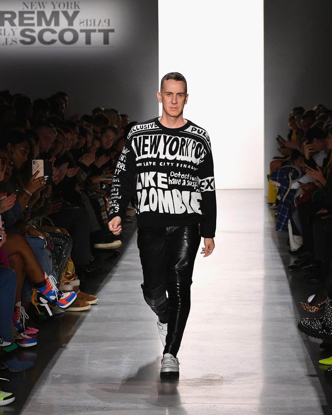 Fashion Weekのインスタグラム：「Happy birthday to the imaginative and endlessly creative designer, @itsjeremyscott. 💥 Taking his finale walk on his @NYFW February 2019 runway. ⁠⠀ Photo by @gettyimages.」