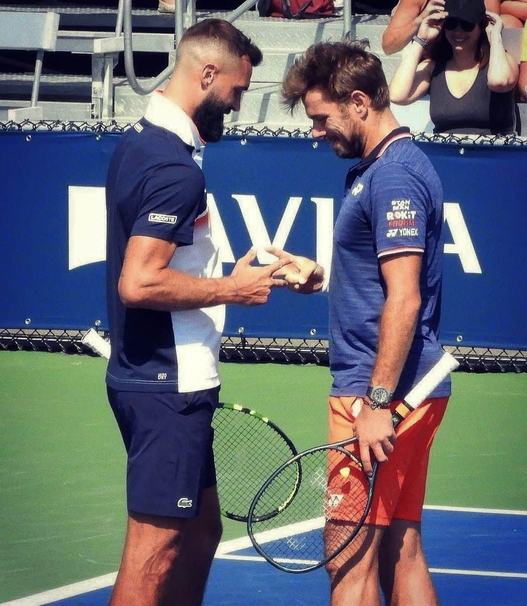 スタニスラス・ワウリンカさんのインスタグラム写真 - (スタニスラス・ワウリンカInstagram)「✌🏻 #friends #makeitfun #enjoy #montreal #tennis」8月9日 5時03分 - stanwawrinka85