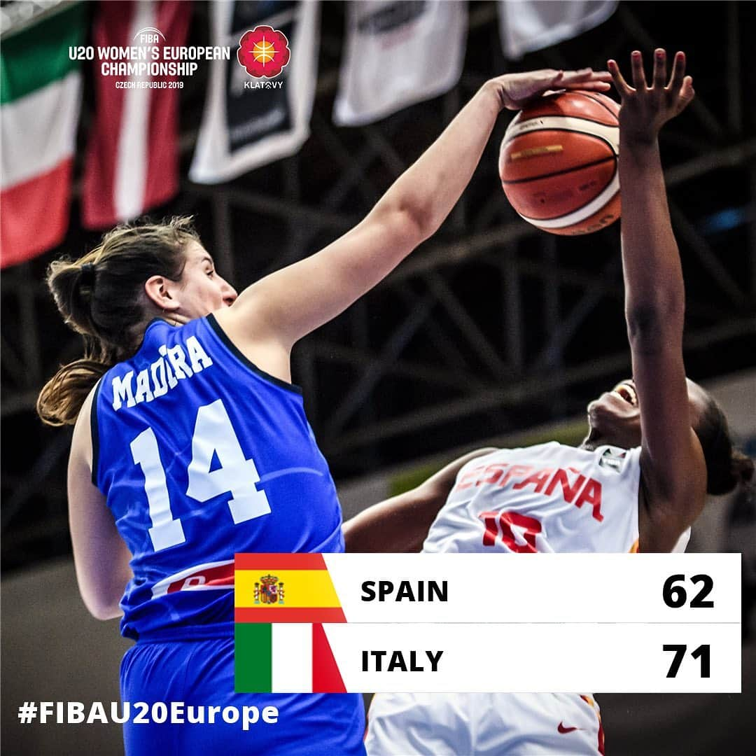 FIBAさんのインスタグラム写真 - (FIBAInstagram)「What a performance from 🇮🇹 @Italbasket! They stunned 🇪🇸 to reach the Semi-Finals. There will be a new #FIBAU20Europe champion for the first time since 2014!」8月9日 5時21分 - fiba