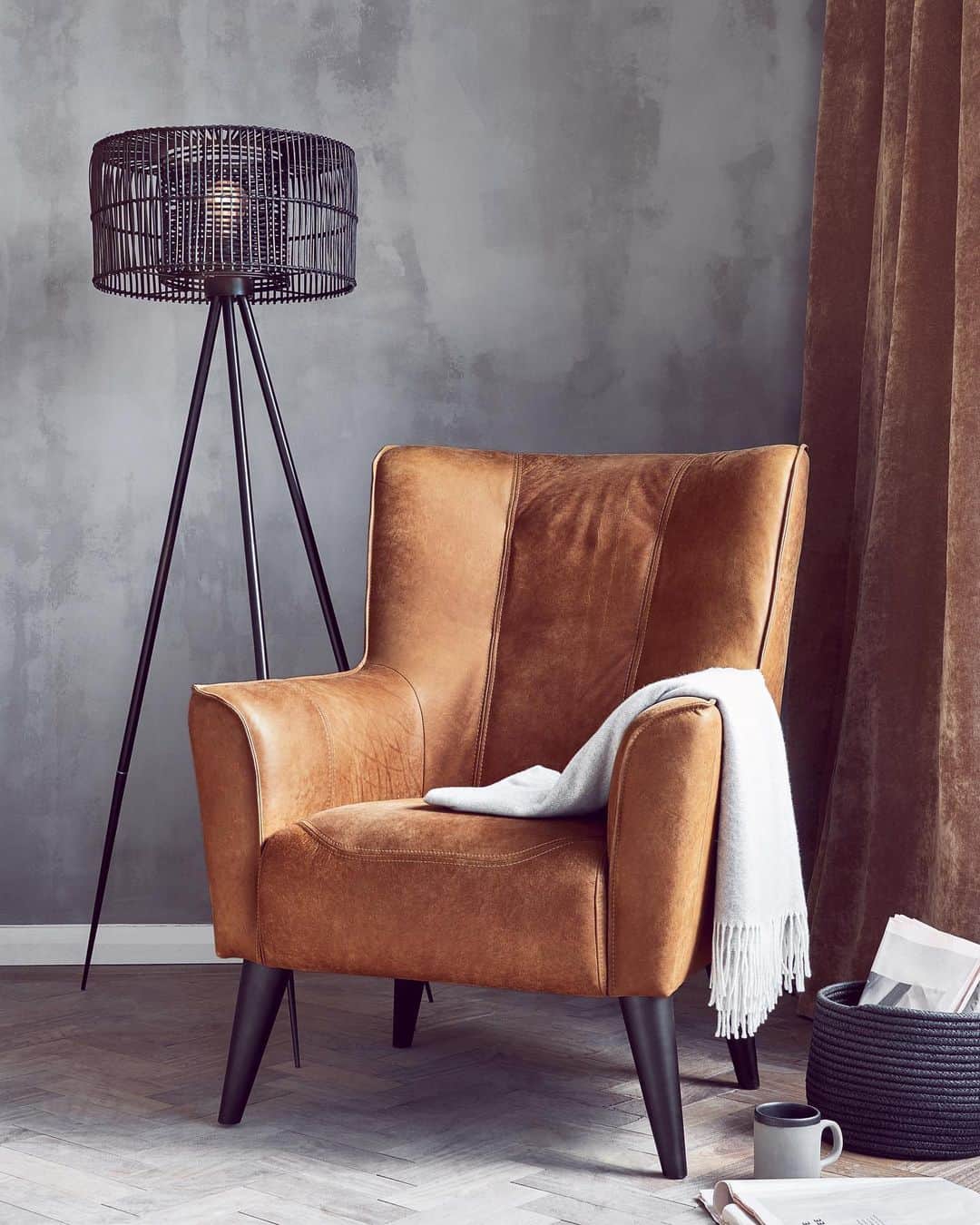 のインスタグラム：「Taking some time out for yourself? Create a space of calm with the cosiest of corners. This set up is perfect for reading, napping or simply enjoying a ☕️. 🔍Fred chair. Lamp: 336871. #home #armchair #chair #homeware #homeinterior #interior #decor #homedecor #nexthome」