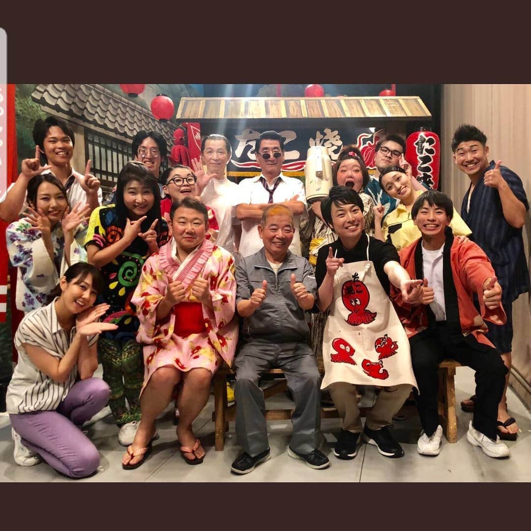 レイチェルのインスタグラム：「今週は祇園花月にて、  タケオさんリーダー週の新喜劇に出演させていただいておりますよ！  夏祭りが舞台の、甘酸っぱい青春物の新喜劇！  宜しかったら劇場で是非是非ですよ～！！！！！ 😁😁😁😁😁😁🎶🎶🎶🎶🎶🎶✨✨✨✨✨✨✨」