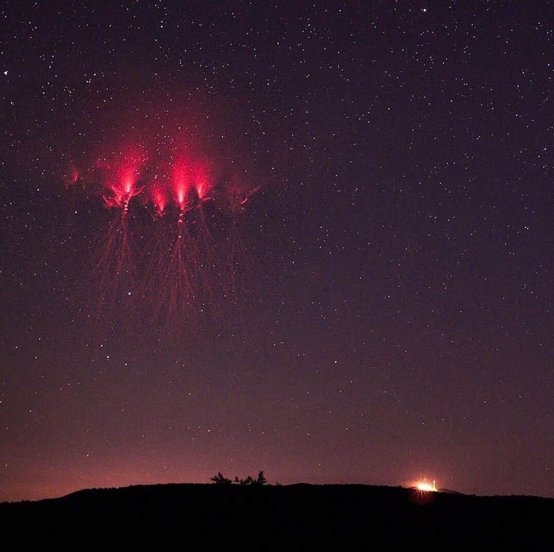 Canon Photographyさんのインスタグラム写真 - (Canon PhotographyInstagram)「Stunning red jellyfish sprite. Sprites are electrical discharges that occur high (60-90km) above thunderstorms.  Stunning imagery by @markokorosecnet  #sprite #lightning #thunderstorm #hungary #ungarn #nightphotography #cpfeatureme」8月9日 16時45分 - cpcollectives