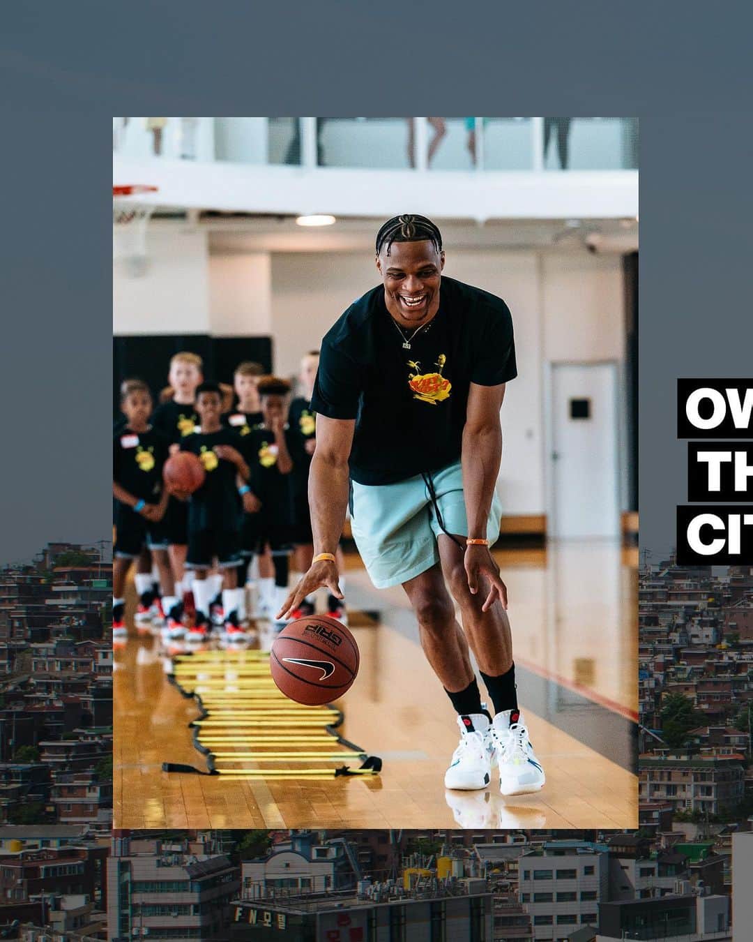 のインスタグラム：「@Russwest44 showed the kids how to own their city on his #WhyNot Tour in Asia.」