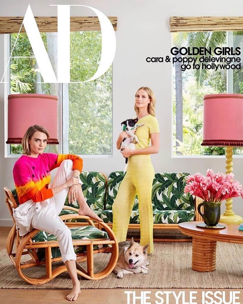 IMG Modelsさんのインスタグラム写真 - (IMG ModelsInstagram)「Home Chic Home. 🏠 #PoppyDelevingne (@poppydelevingne) covers @archdigest’s #SeptemberIssue. #📷 @trevortondro #👗 @laurenhowell #👸🏼 #IMGstars」8月9日 10時43分 - imgmodels