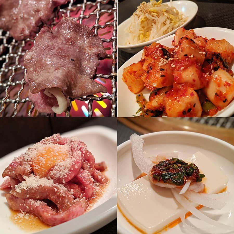 大見さなえさんのインスタグラム写真 - (大見さなえInstagram)「ネギを挟んで焼くタン😳💡🍖﻿ 麻布十番『#栄来亭 』﻿ ﻿ "ネギ上タンサンド"😋🍖﻿ 焼肉でネギタン塩を食べる時、ネギ落ちてしまう時あるけど﻿ タンとタンの間にネギが挟まってから溢れずにネギタンを堪能できる🙆‍♀️﻿ ﻿ その他 黒毛和牛ユッケや﻿ とろける上ロース、とろける上カルビは名前からそそる😂💓﻿ ﻿ お店は麻布十番南北線から徒歩1分✨﻿ ﻿ #ネギタン塩 #焼肉 #yakinhku﻿ #肉 #meat #お肉 #めぐログ_麻布十番﻿ #東京焼肉 #肉テロ #おにく #タン #韓国焼肉」8月9日 11時50分 - tabe_megumi