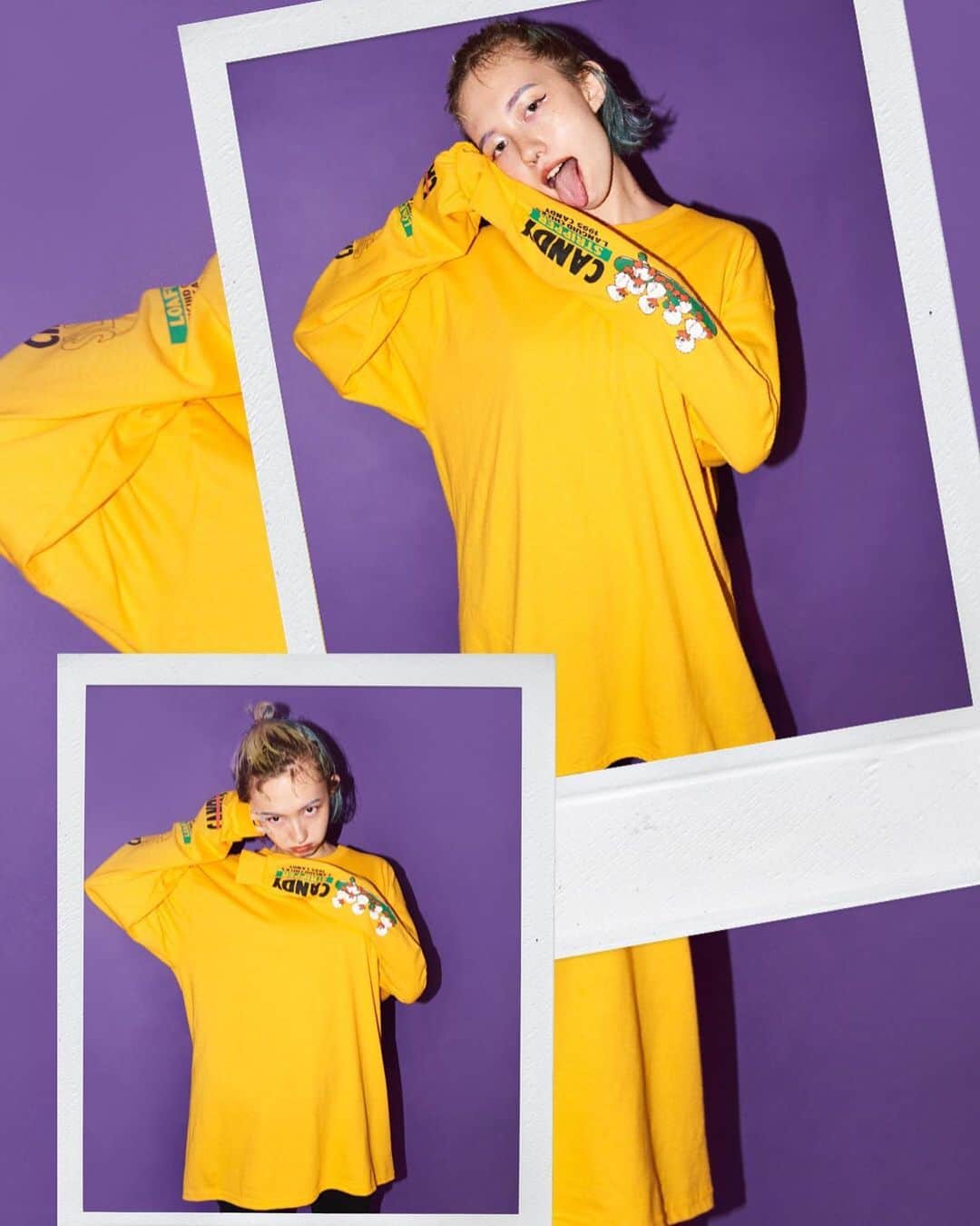 のインスタグラム：「Find a favolite L/S T-shirt♡ #candystripper #candystripper_magazine 8月号」